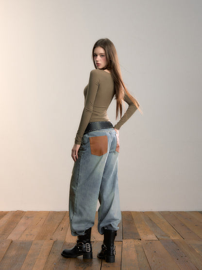 VIA PITTI VIADTP694 Basic versatile neck hanging bottom top