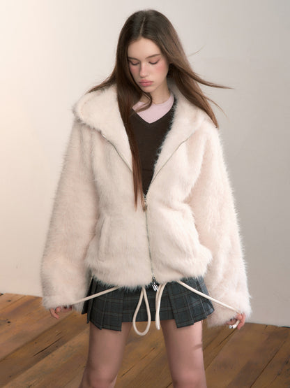 VIA PITTI VIADC684 Furry hoodie