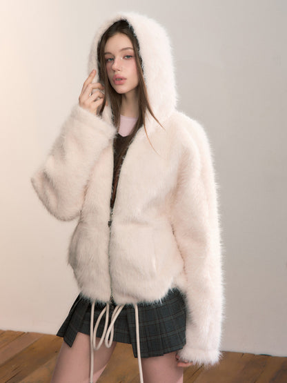 VIA PITTI VIADC684 Furry hoodie