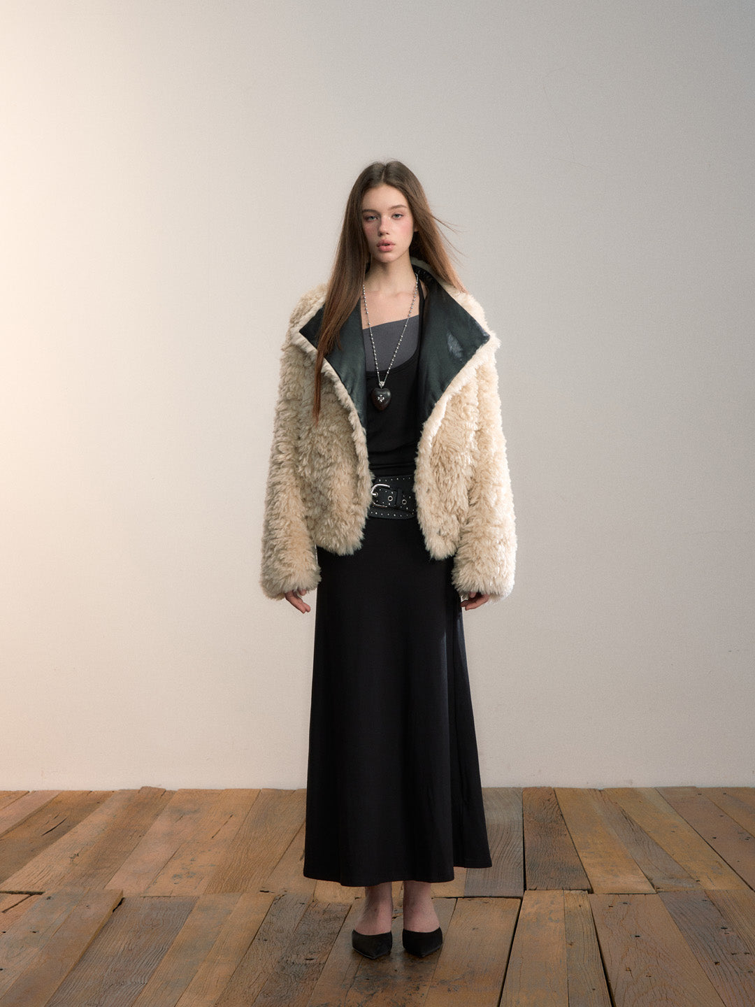 VIA PITTI VIADC665 Plush patchwork warm jacket