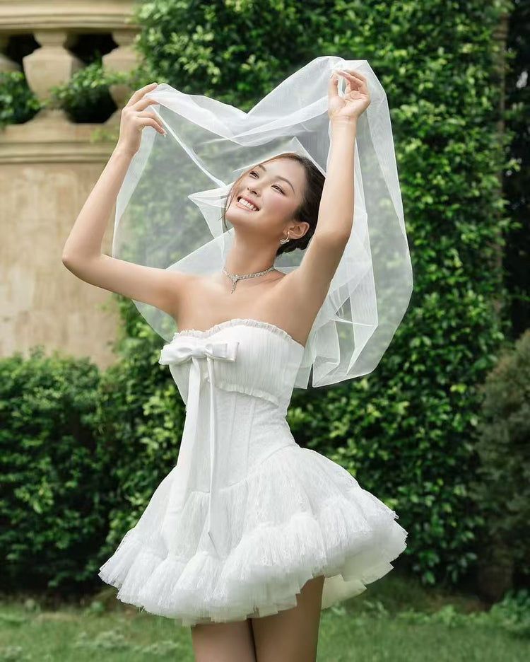 LANE Cì Moudy Dress-White main image 0