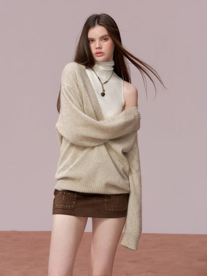 VIA PITTI VIADK782 Versatile high neck sleeveless woolen vest