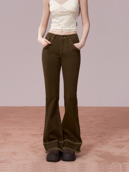 VIA PITTI VIADP740 Basic versatile mid high waisted pants