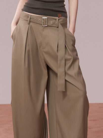 VIA PITTI VIADP723 Versatile loose long waistband suit pants