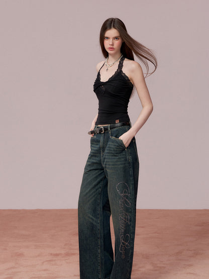 VIA PITTI VIADTP691 Lace patchwork inner bottom vest