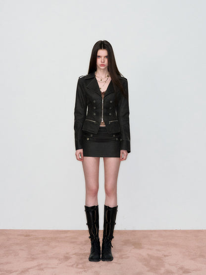 VIA PITTI VIAAC793 Button decoration suit top