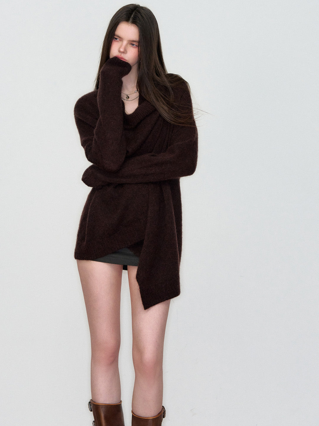 VIA PITTI VIAAK871 Shawl style woolen cardigan