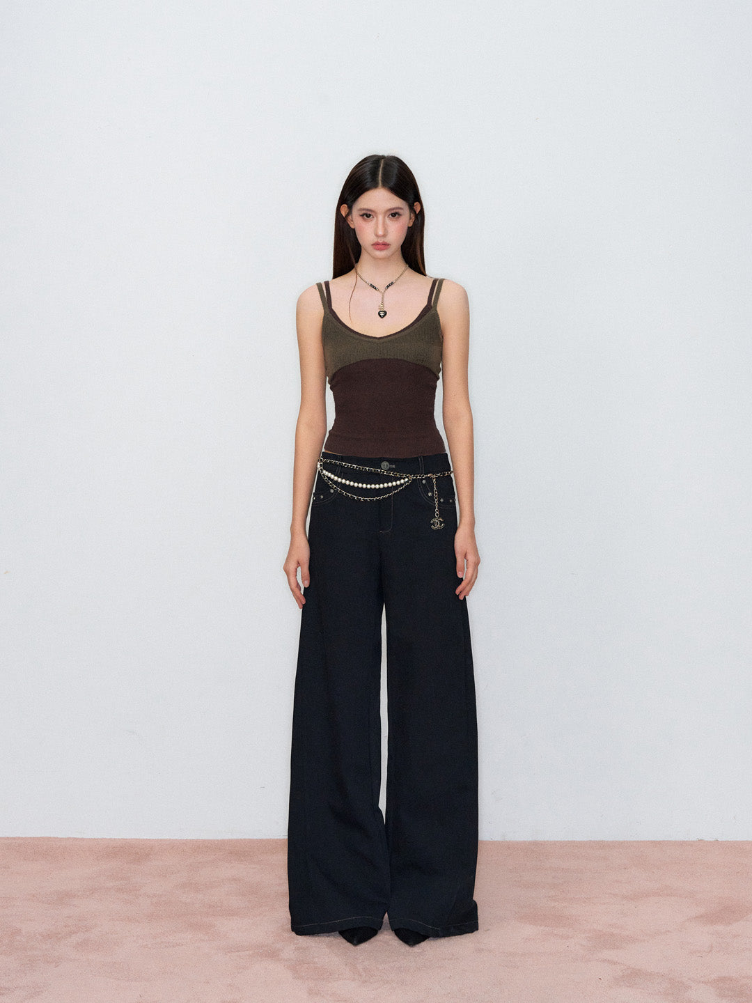 VIA PITTI VIAAK869 Fake two woolen vests