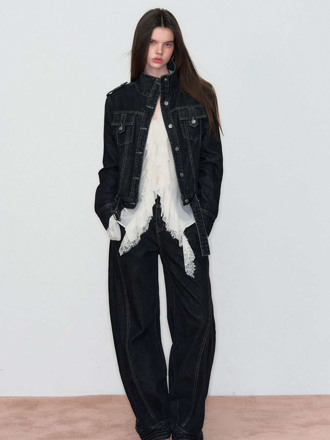 VIA PITTI VIAATP805 Elegant rhinestone shirt