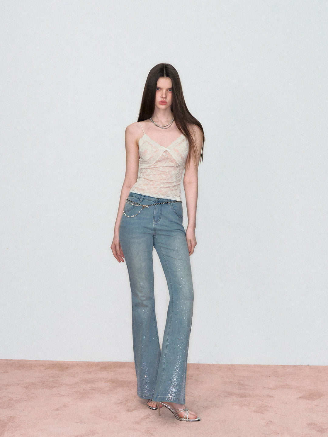 VIA PITTI VIADTP752 Lace camisole vest