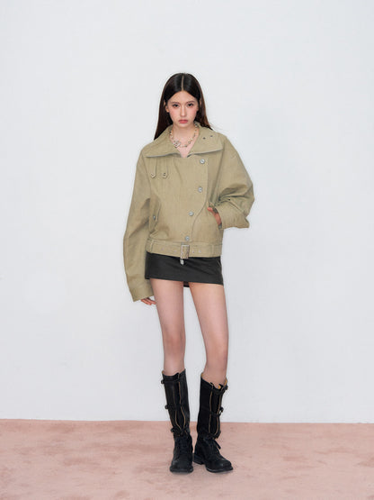 VIA PITTI VIAAC849 Irregular button jacket