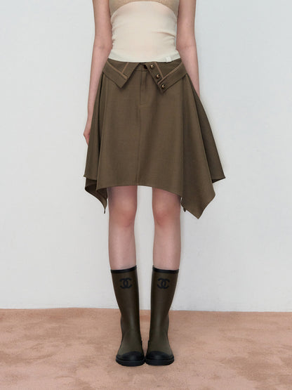 VIA PITTI VIAAS798 Versatile irregular suit skirt