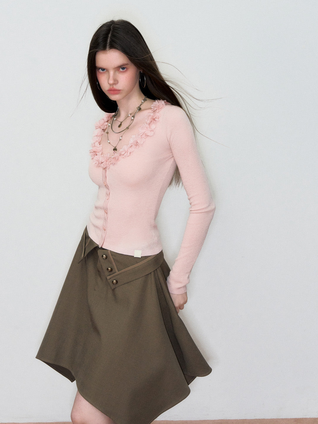 VIA PITTI VIAAS798 Versatile irregular suit skirt