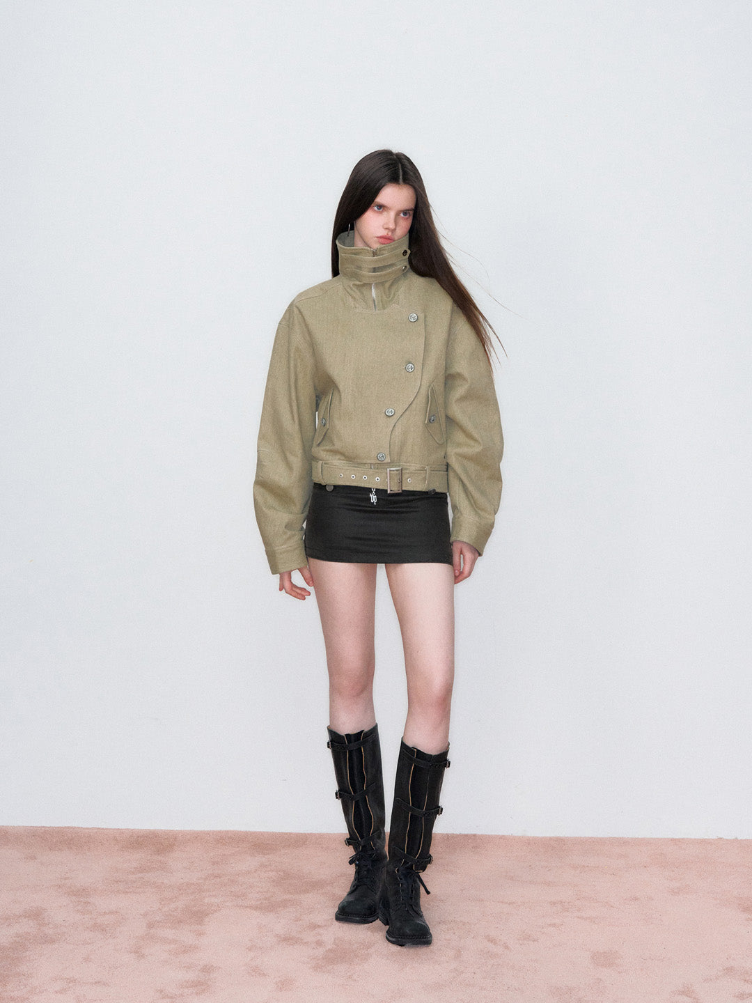 VIA PITTI VIAAC849 Irregular button jacket