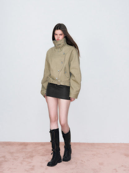 VIA PITTI VIAAC849 Irregular button jacket