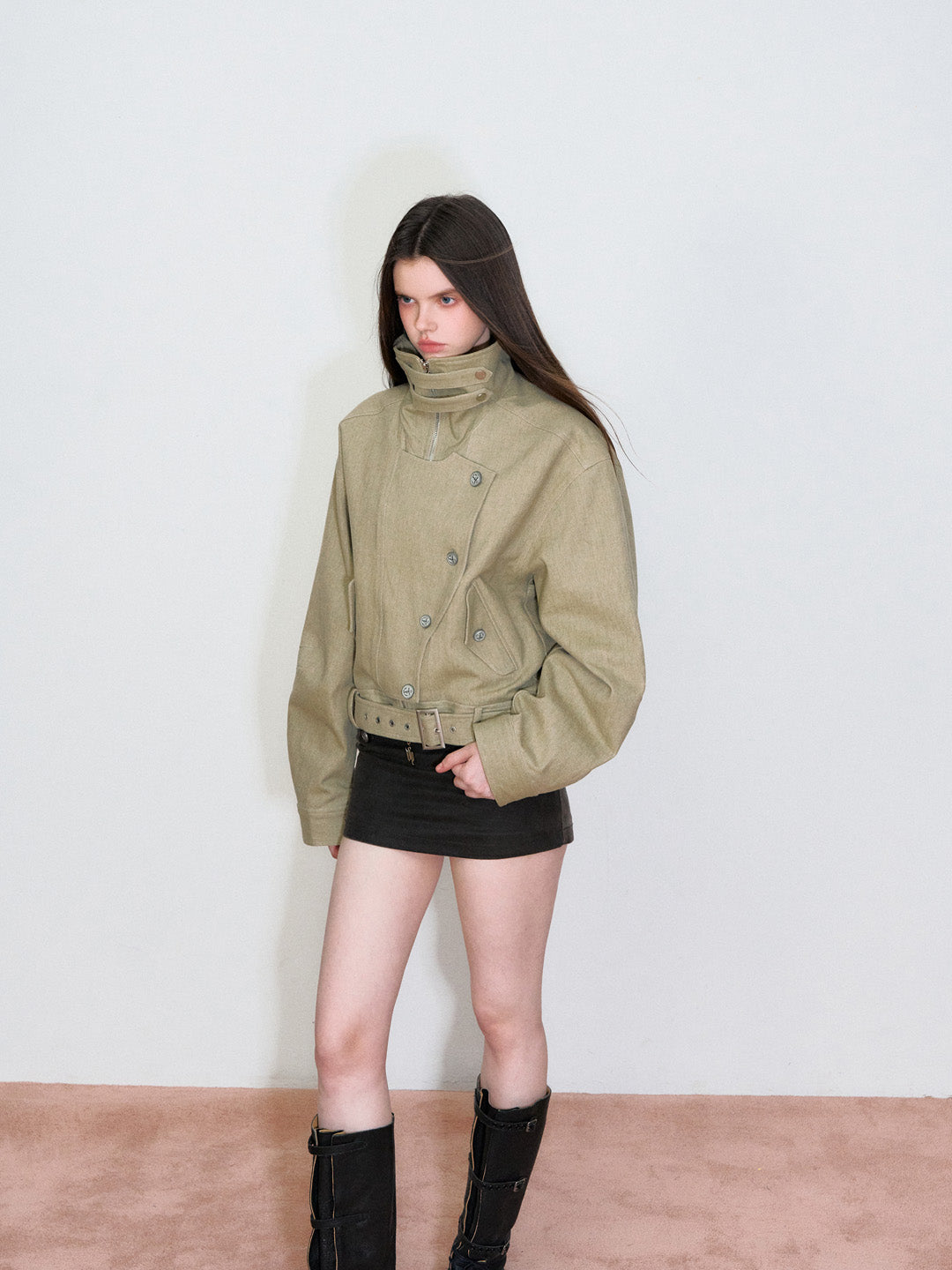 VIA PITTI VIAAC849 Irregular button jacket