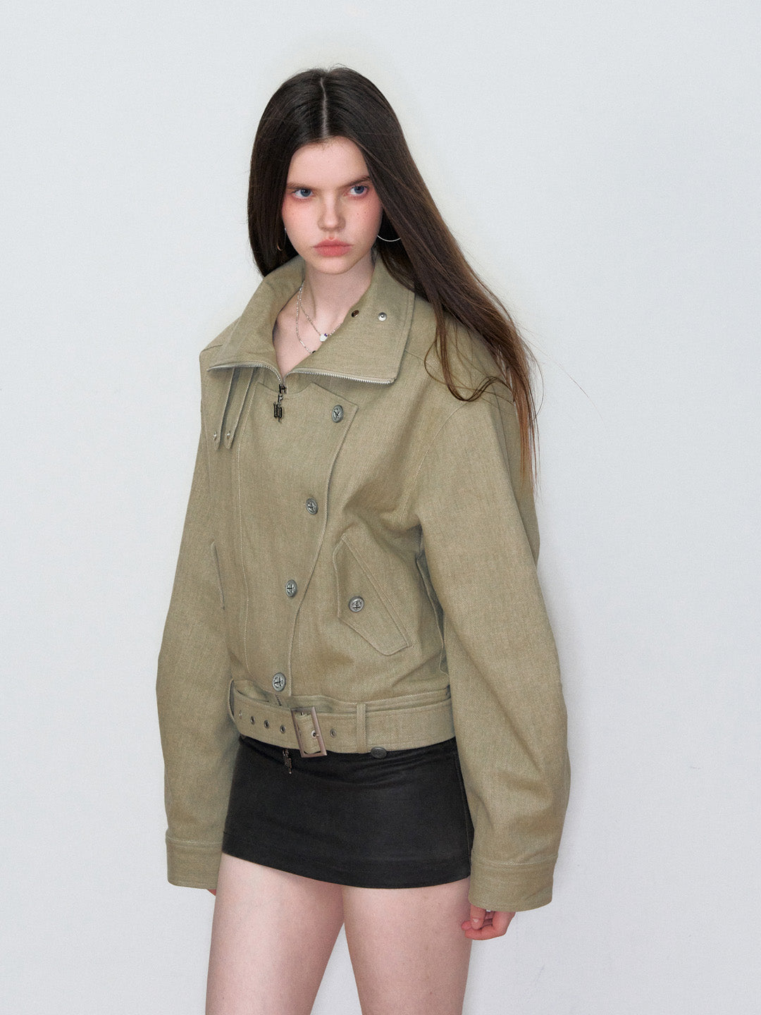 VIA PITTI VIAAC849 Irregular button jacket