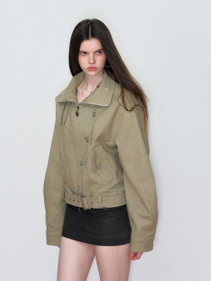 VIA PITTI VIAAC849 Irregular button jacket