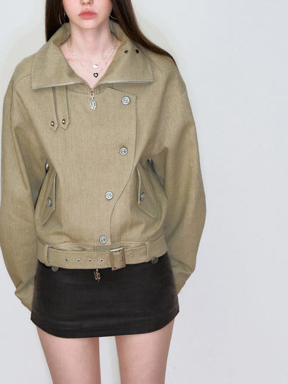 VIA PITTI VIAAC849 Irregular button jacket