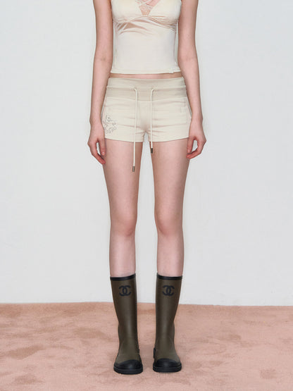 VIA PITTI VIAAC820&amp;VIAAP834 Diamond Pony Hoodie + Shorts Set