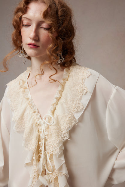 Fa Sogno FSN26PS-SHT-03 Lace blouse