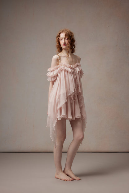 Fa Sogno FSN26PS-SHT-02-PK&amp;FSN26PS-SK-02-PK Pink Feather Dance Set