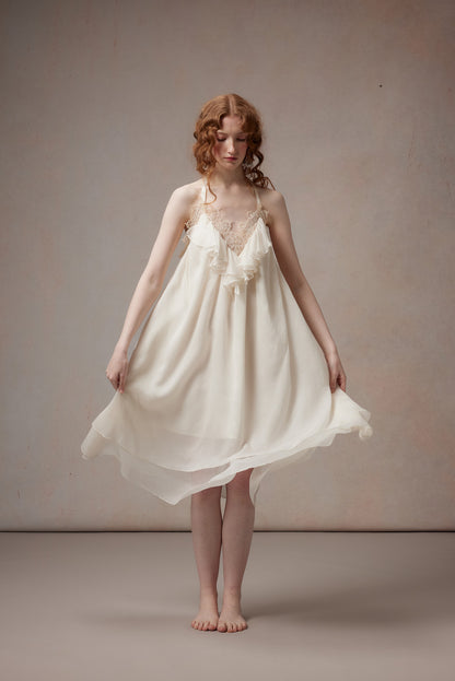 Fa Sogno FSN26PS-DR-01-WH Moonlight Variations White Halter Neck Dress