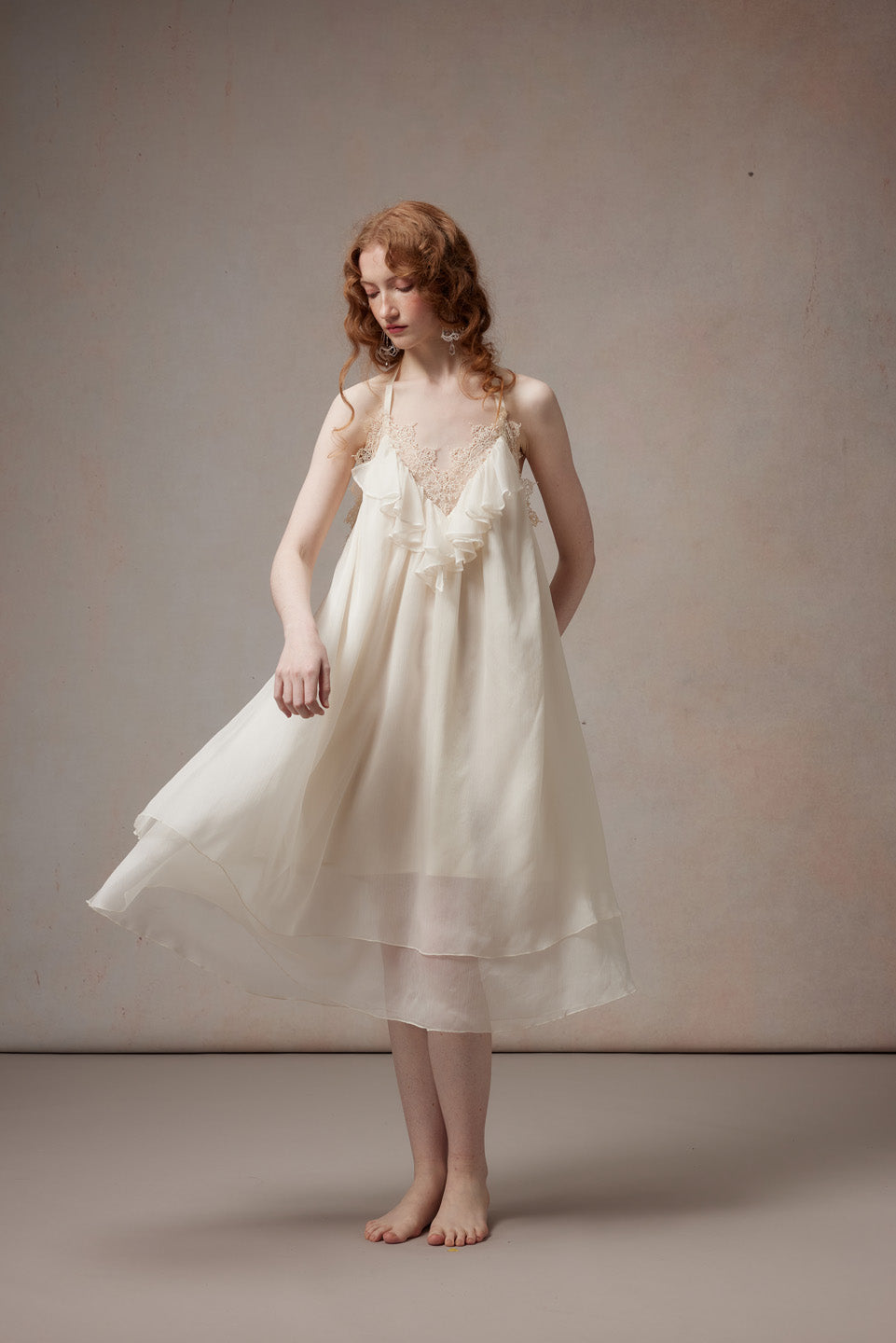 Fa Sogno FSN26PS-DR-01-WH Moonlight Variations White Halter Neck Dress