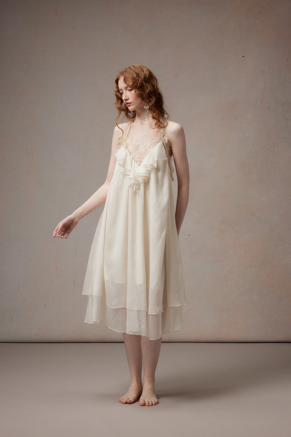 Fa Sogno FSN26PS-DR-01-WH Moonlight Variations White Halter Neck Dress