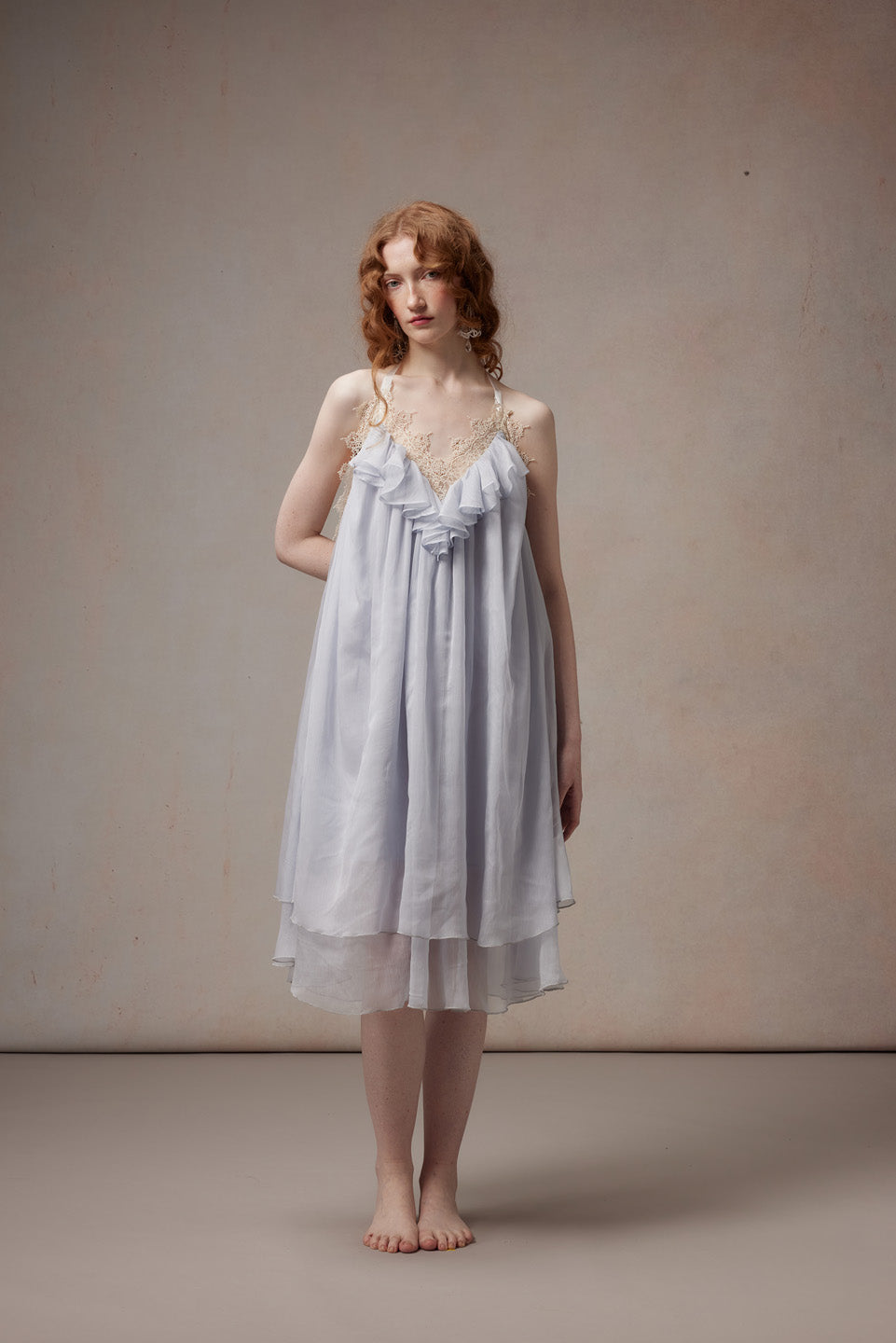 Fa Sogno FSN26PS-DR-02-BL Moonlight Variations Blue Halter Neck Dress