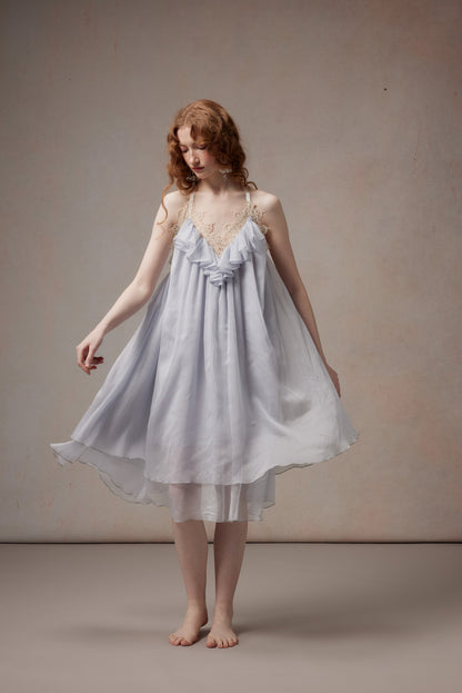 Fa Sogno FSN26PS-DR-02-BL Moonlight Variations Blue Halter Neck Dress