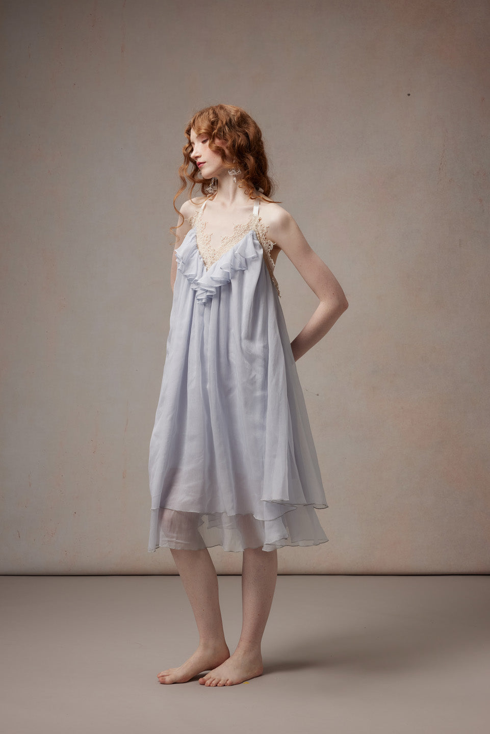 Fa Sogno FSN26PS-DR-02-BL Moonlight Variations Blue Halter Neck Dress