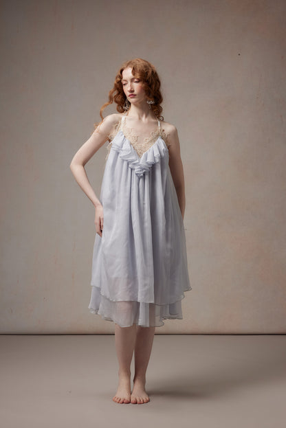 Fa Sogno FSN26PS-DR-02-BL Moonlight Variations Blue Halter Neck Dress