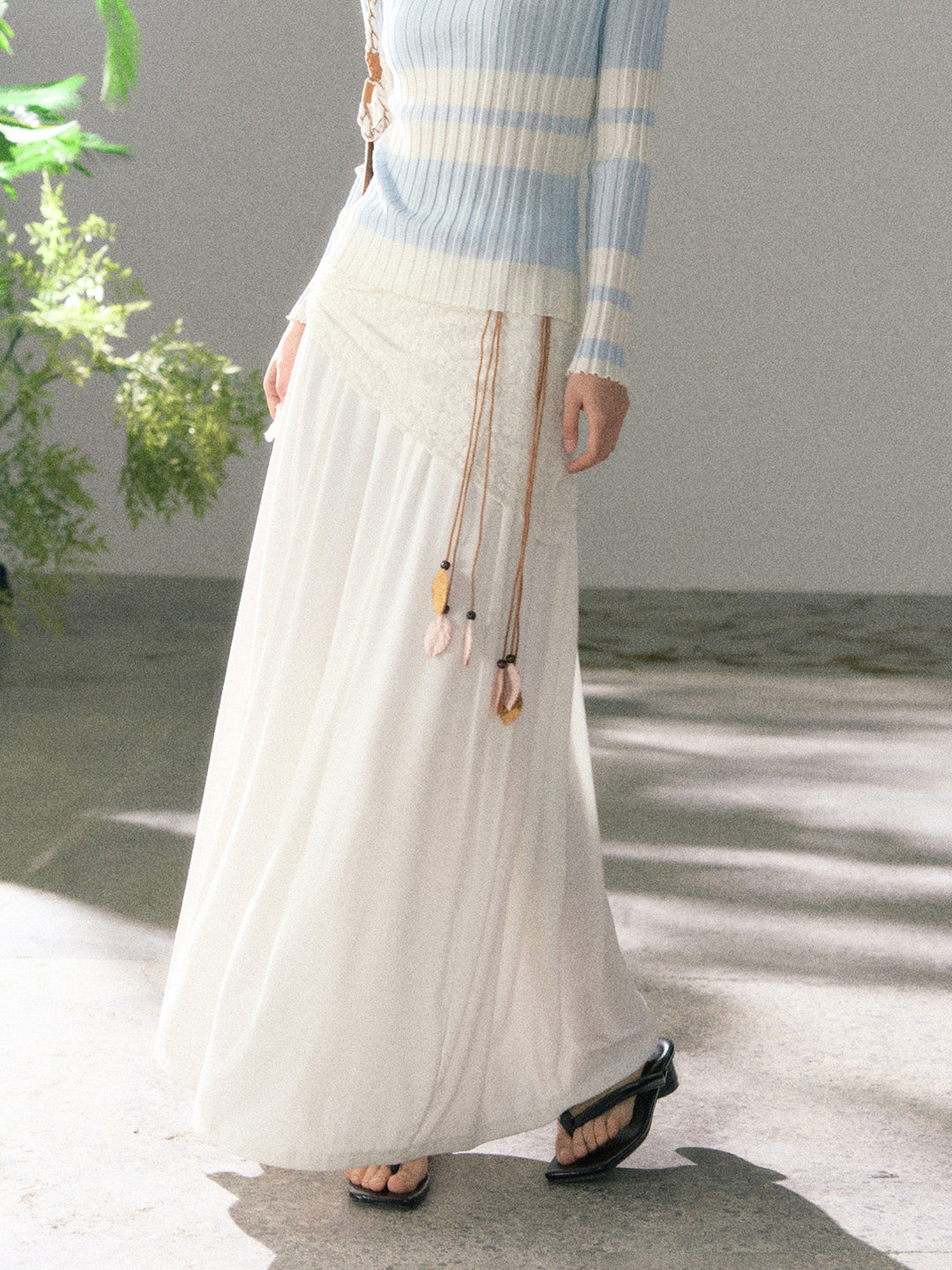 Lafreedom LAF360104 Smooth and skin friendly knitted skirt