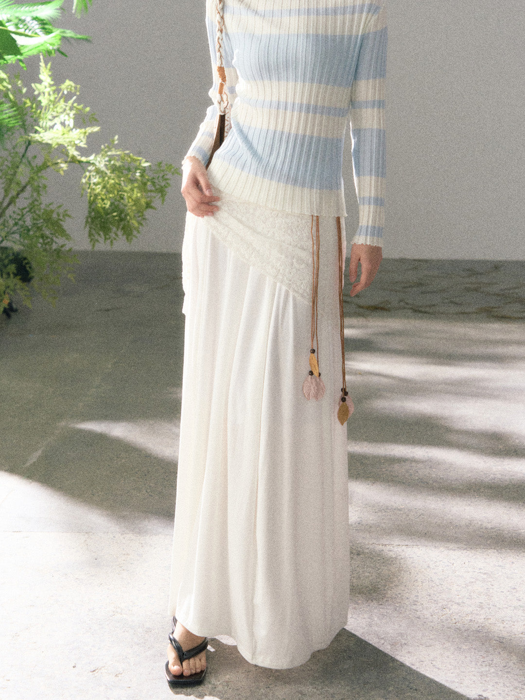 Lafreedom LAF360104 Smooth and skin friendly knitted skirt