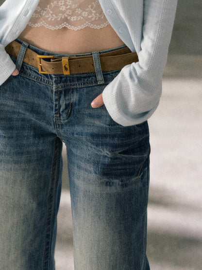 Lafreedom LAF360110 Retro low waisted slightly flared jeans