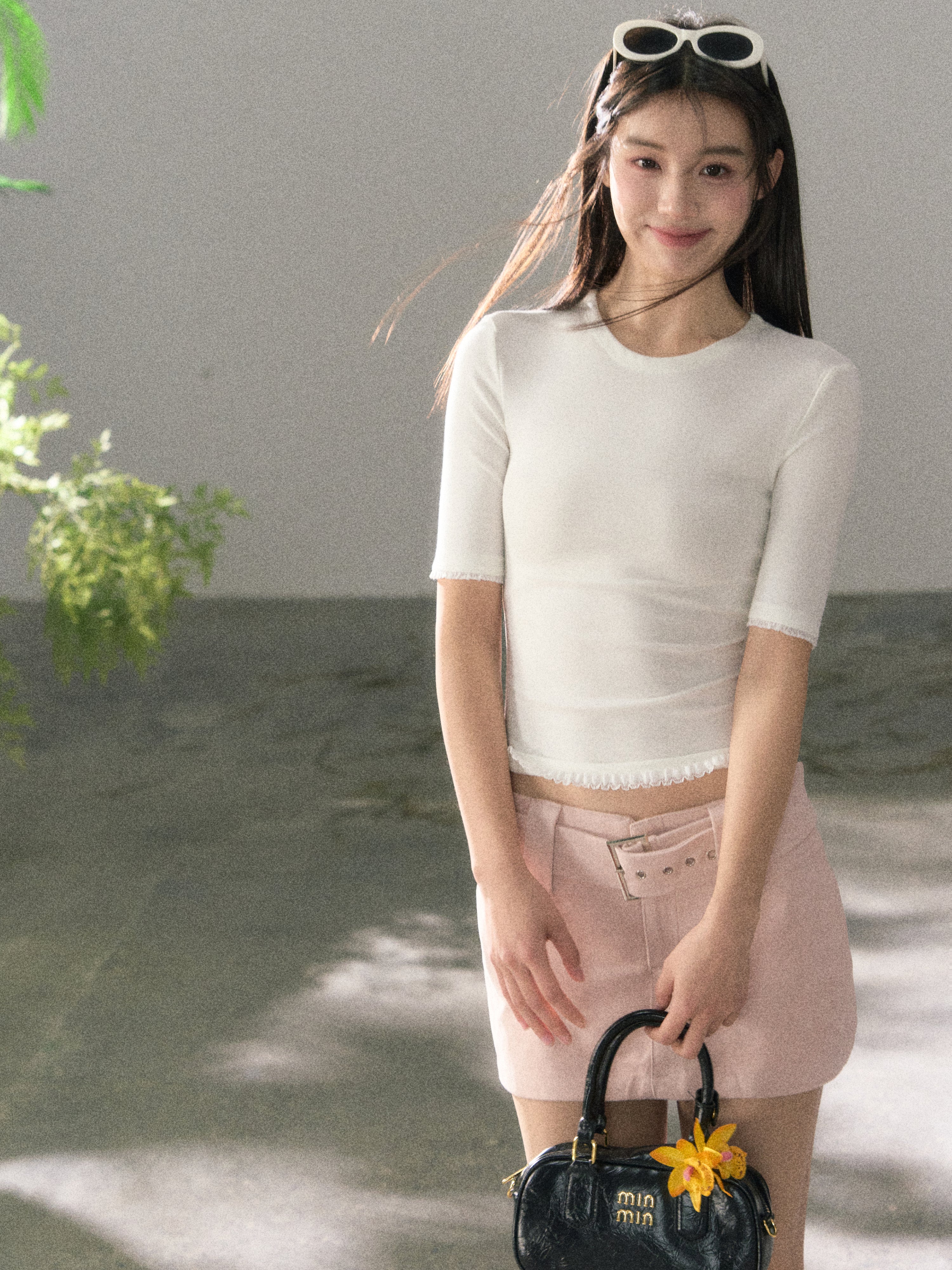Lafreedom LAF360116 High-collared sheer T-shirt