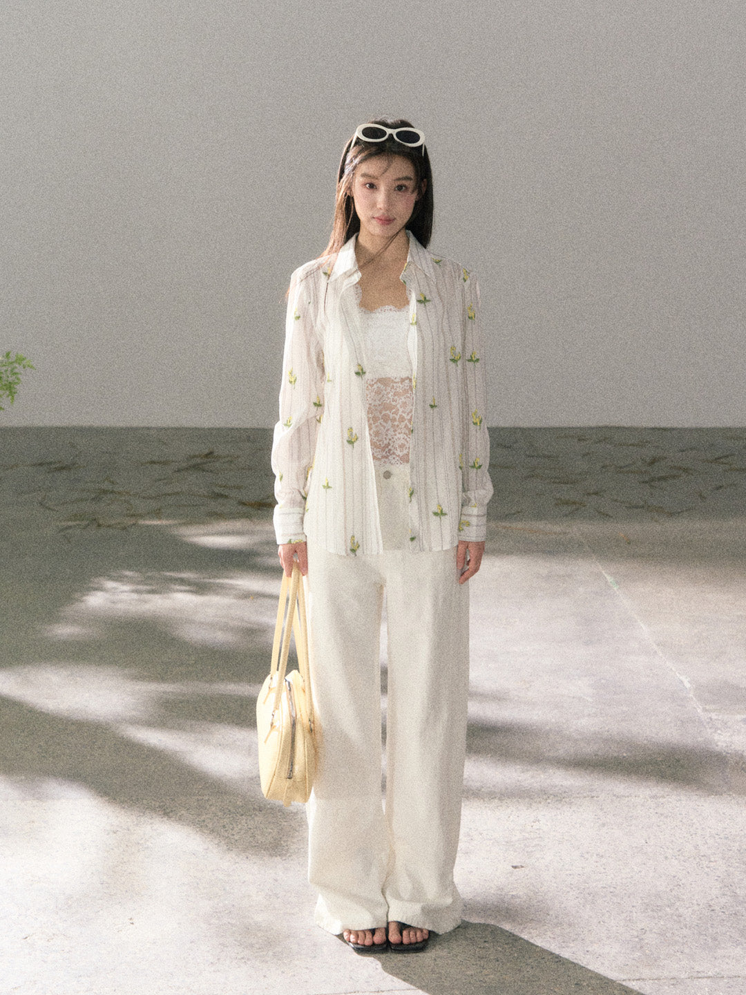 Lafreedom LAF360111 Embroidered vacation style shirt