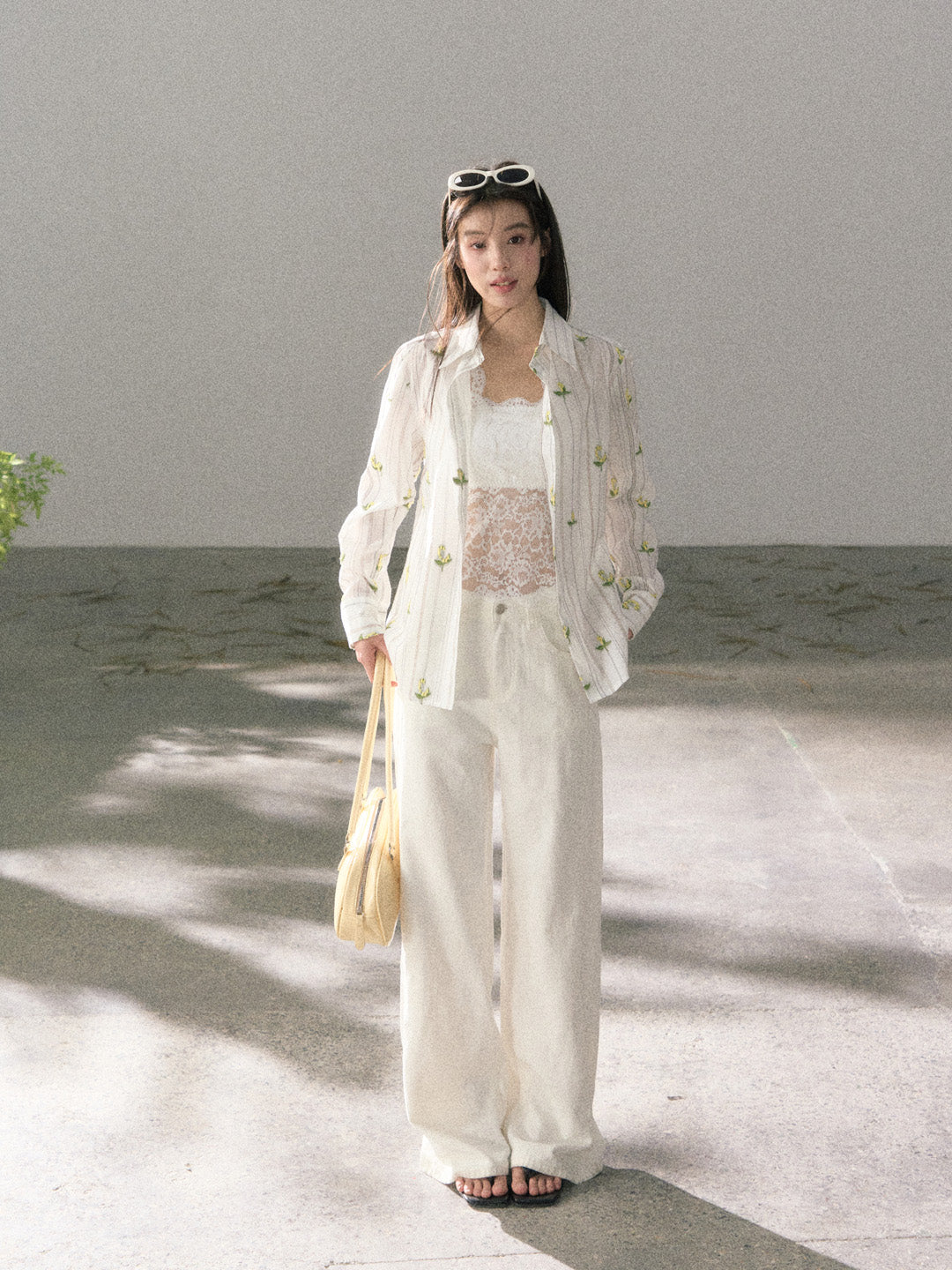 Lafreedom LAF360111 Embroidered vacation style shirt