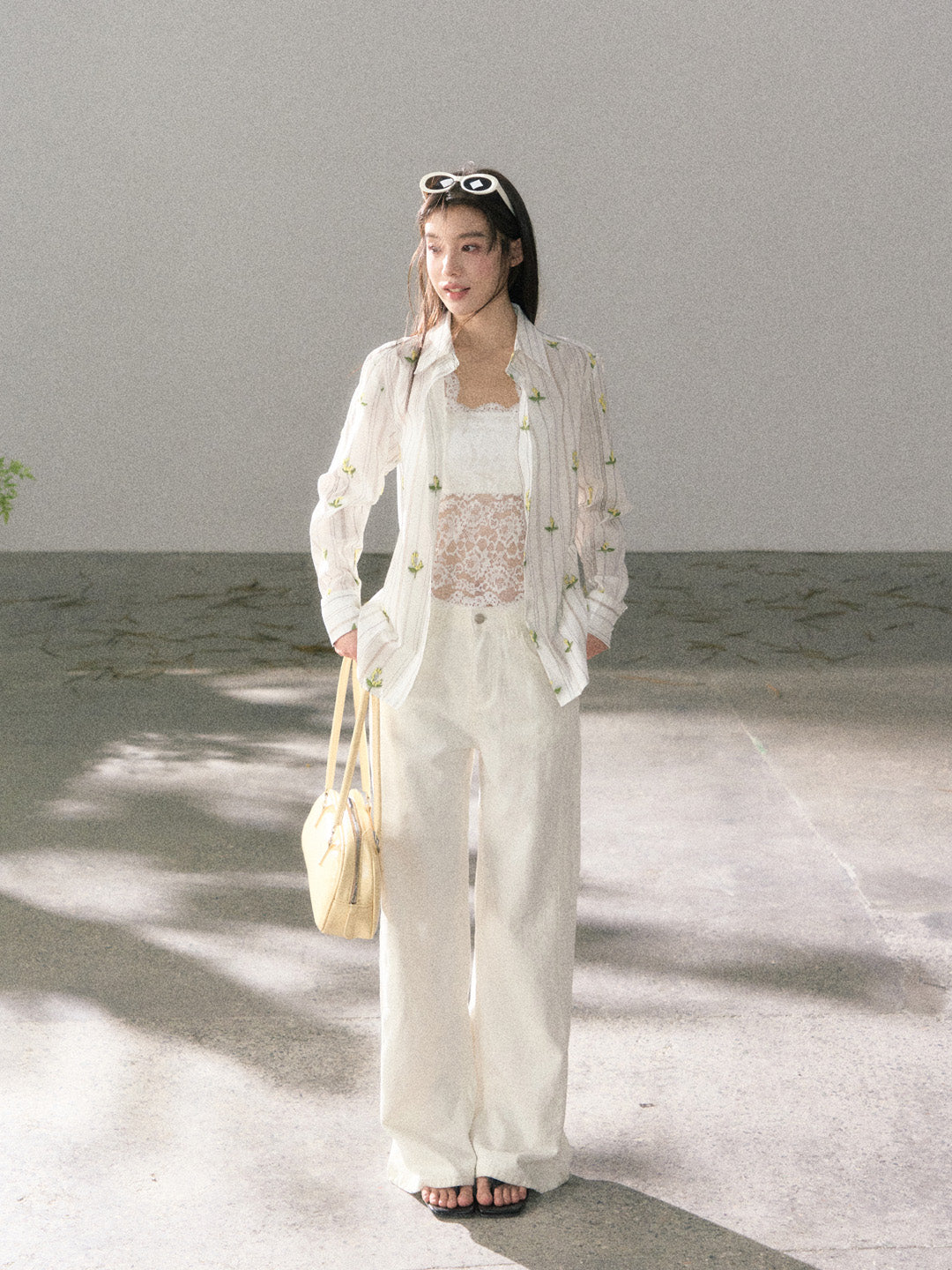 Lafreedom LAF360111 Embroidered vacation style shirt