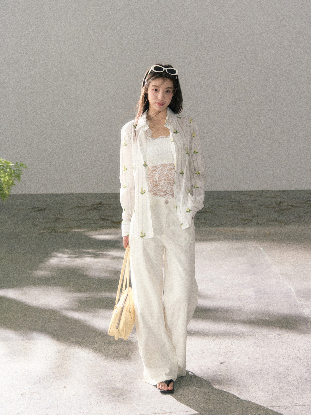 Lafreedom LAF360111 Embroidered vacation style shirt