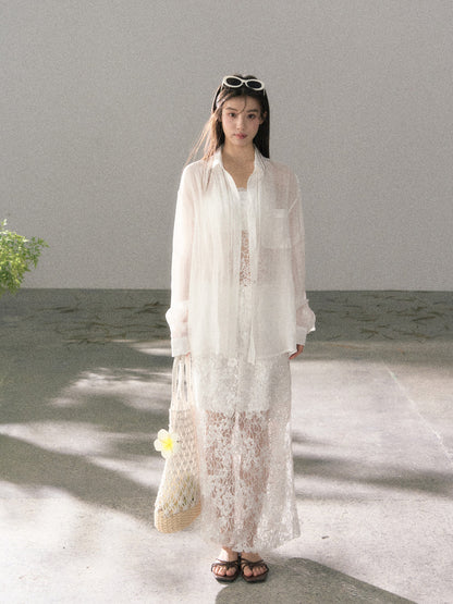 Lafreedom LAF360114 Sheer ramie shirt