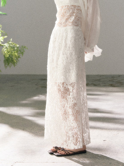 Lafreedom LAF360115 Romantic and elegant midi skirt