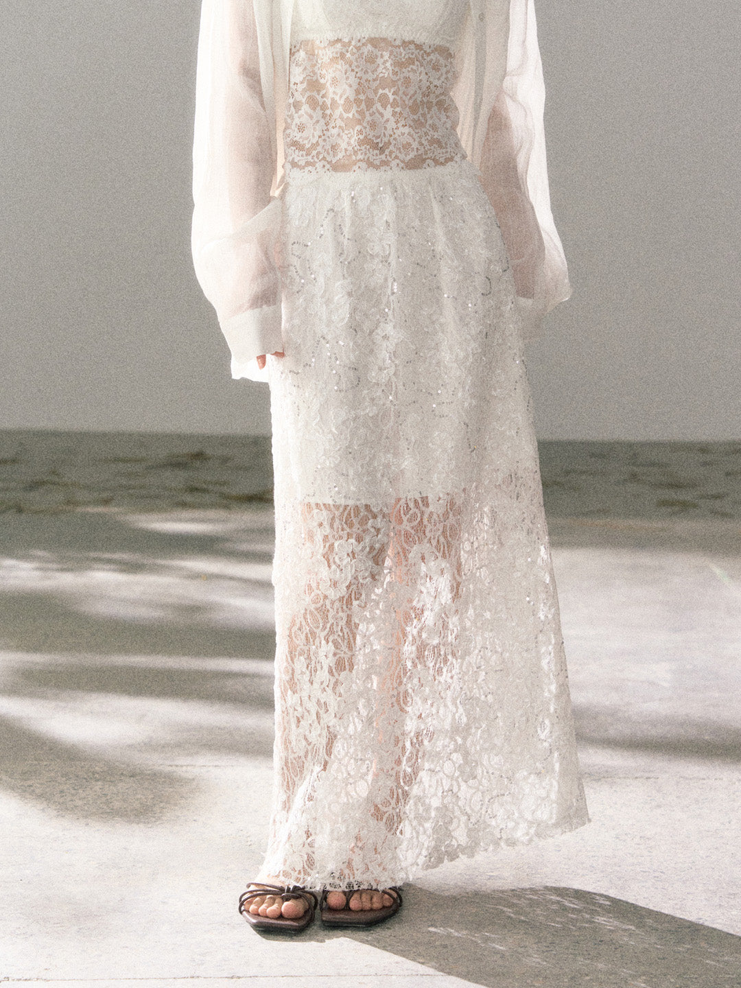 Lafreedom LAF360115 Romantic and elegant midi skirt