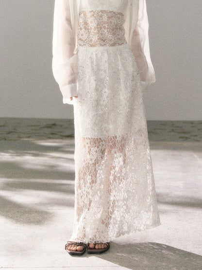 Lafreedom LAF360115 Romantic and elegant midi skirt