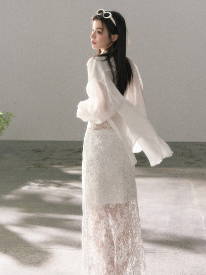 Lafreedom LAF360115 Romantic and elegant midi skirt