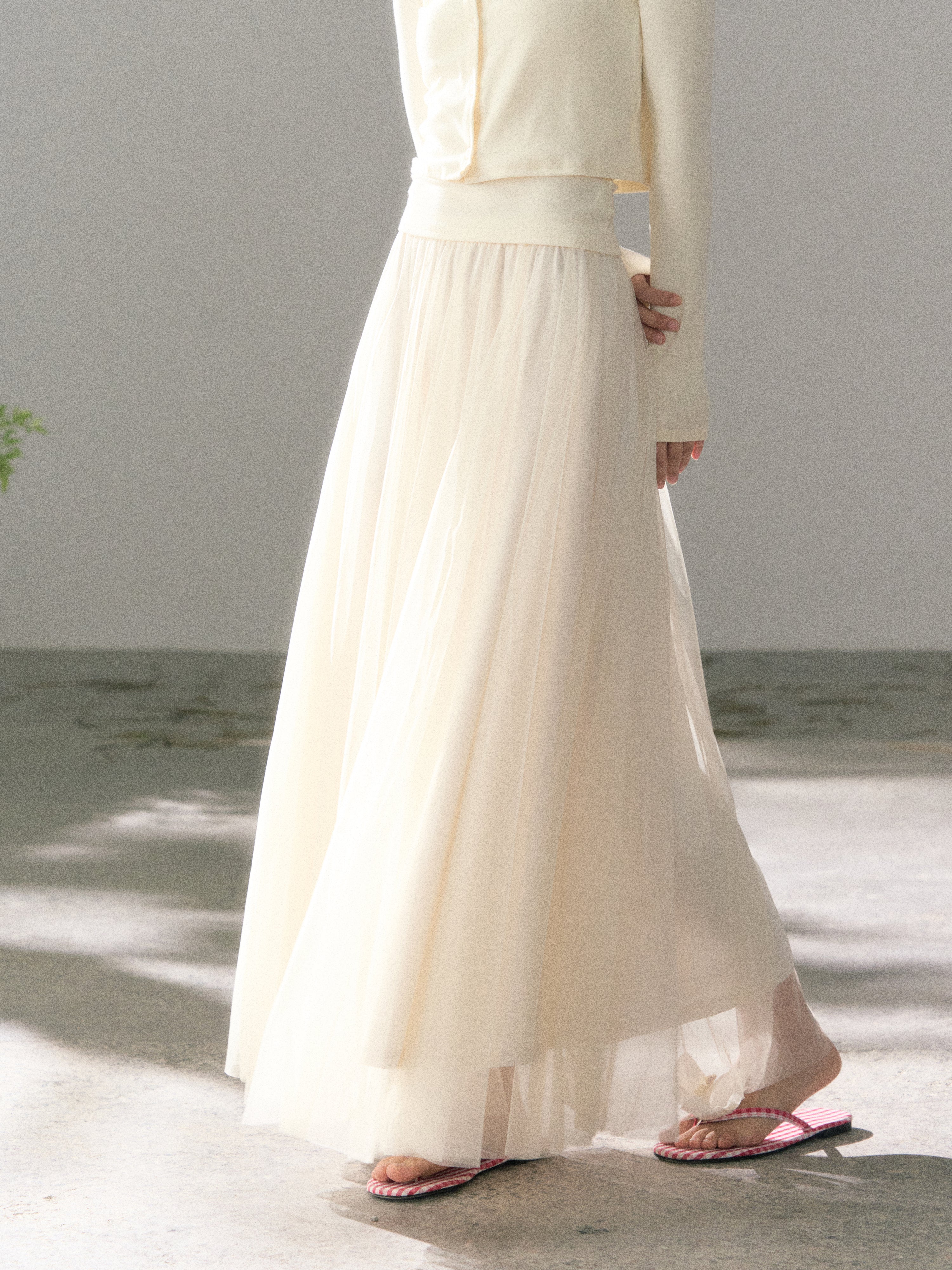 Lafreedom LAF360122 Fairy style long multi-layer sheer skirt