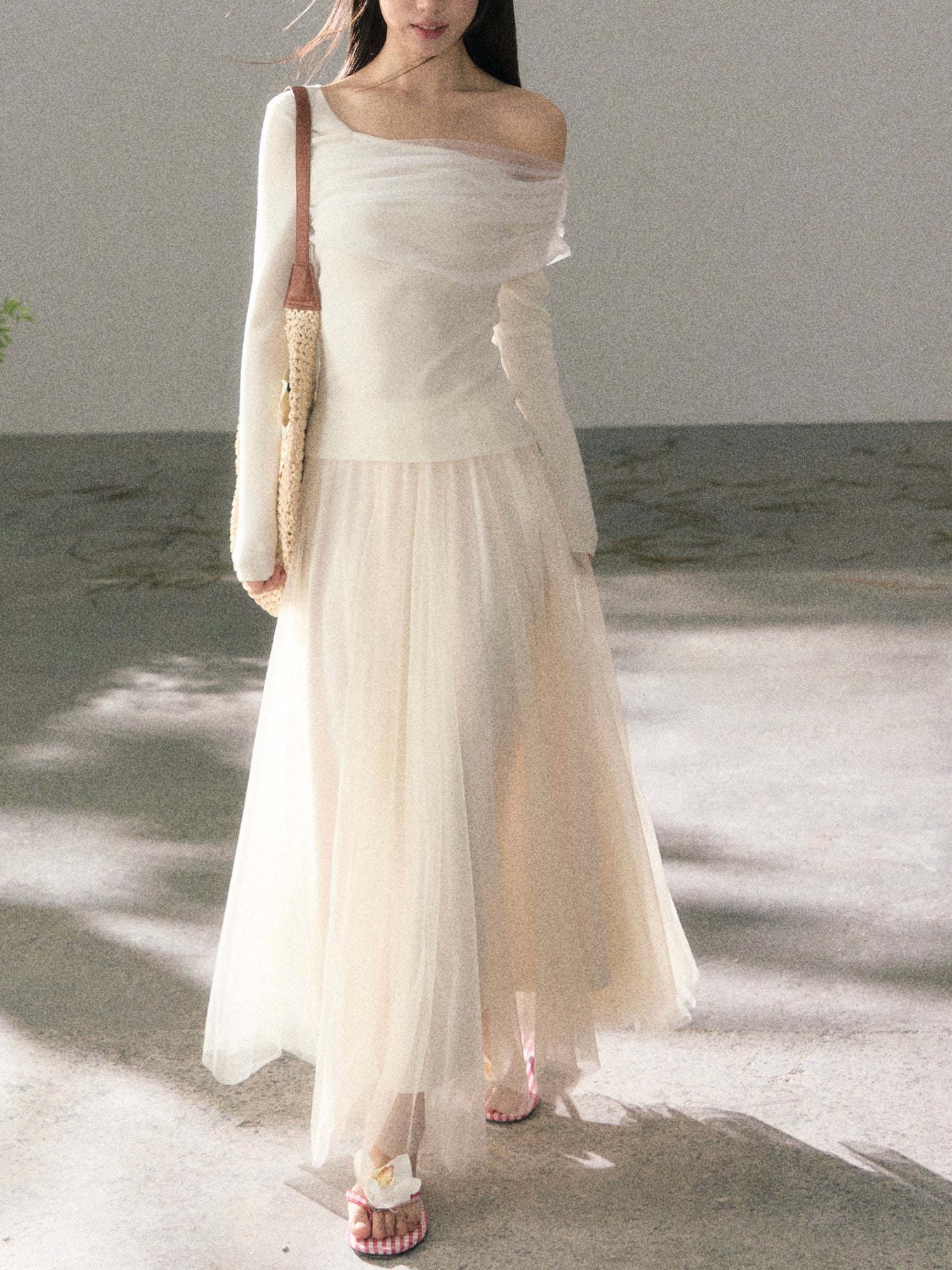Lafreedom LAF360122 Fairy style long multi-layer sheer skirt