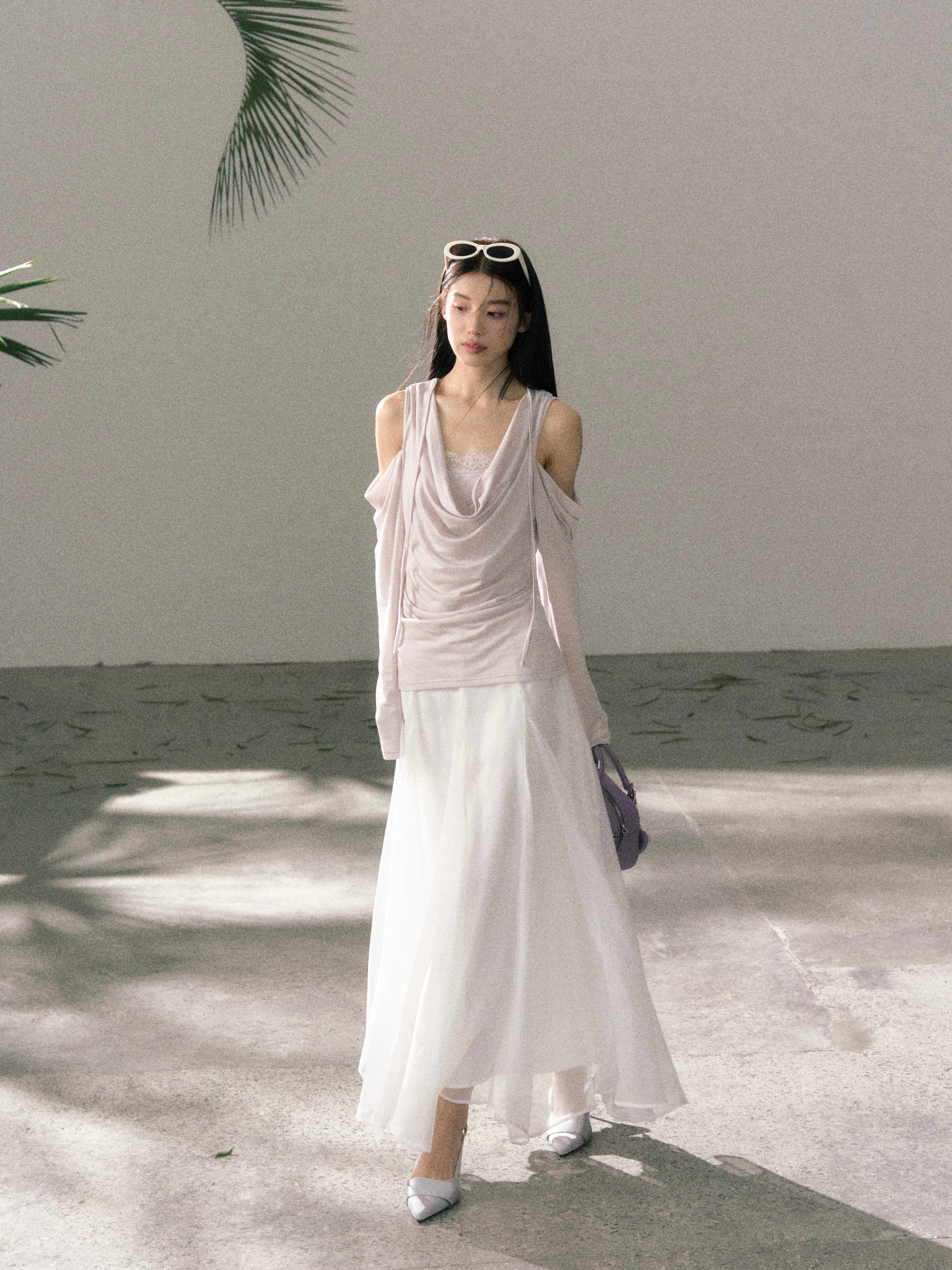 Lafreedom LAF360414 Clear yarn slightly transparent and elegant fairy skirt