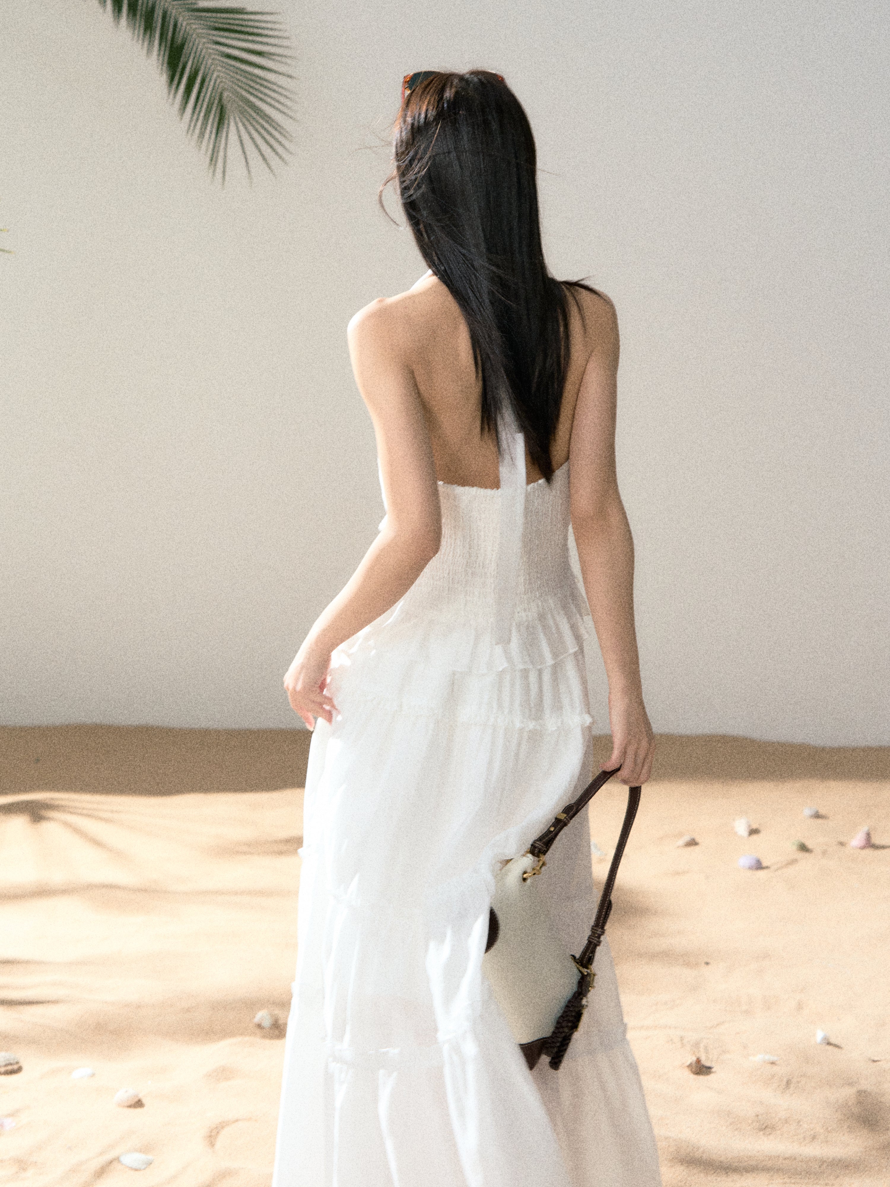 LAFREEDOM LAF360527 Halter White Top + LAF360528 Ethereal White Skirt